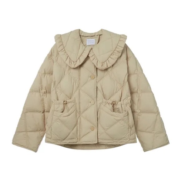 Vocavaca Frill Collar Short Down Coat - Picture 2 of 16